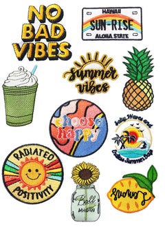 Depend 10 Pieces Iron On Patches And Embroidered Iron On Patches For Clothing With Sewing Kit For Jackets Backpacks Jeans Backpacks And Clothes Each Embroidered Patch  - Image 1