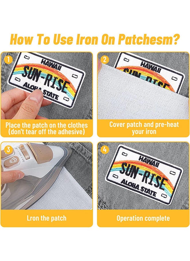 Depend 10 Pieces Iron On Patches And Embroidered Iron On Patches For Clothing With Sewing Kit For Jackets Backpacks Jeans Backpacks And Clothes Each Embroidered Patch  - Image 3