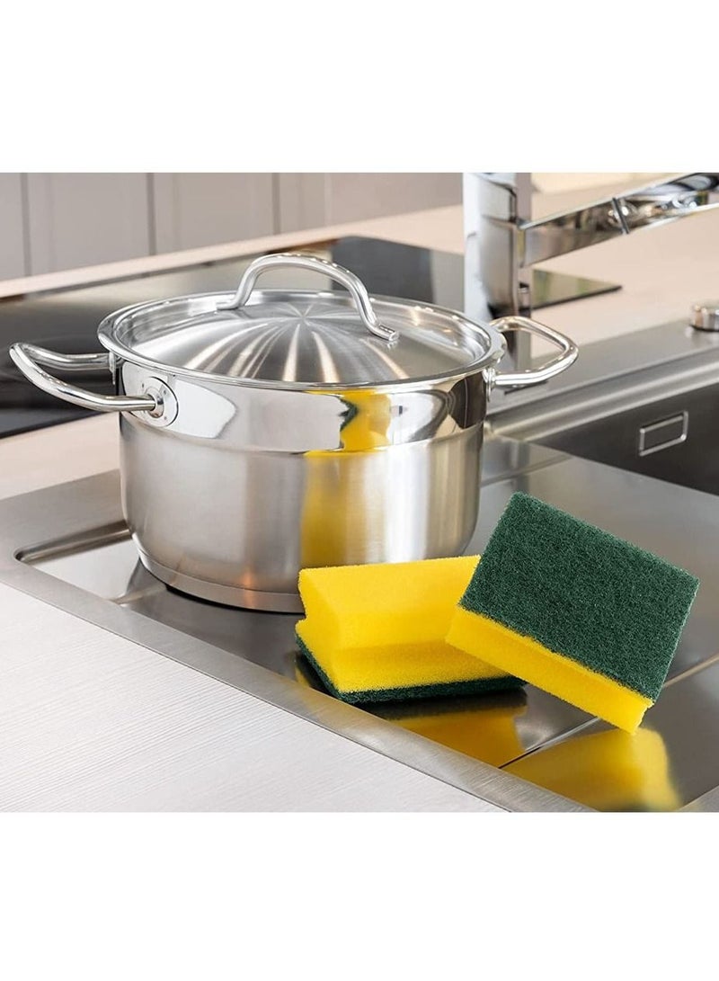 Scotch Brite 3-Piece Cleaner Cloth Sponge with 3-Piece Classic Scrub Sponge & 2-Piece Stainless Steel Scrubber  - Image 4