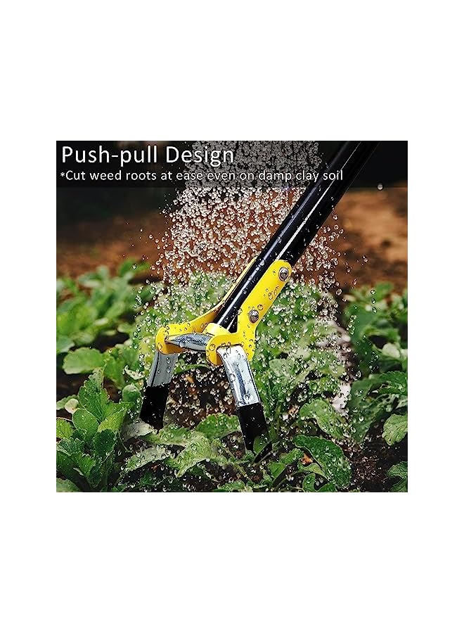 PROMASS promass Hoe Garden Tool - Garden Hula Hoes for Weeding Gardening Long Handle Heavy Duty - Adjustable Weeding Loop Stirrup Hoe  - Image 2