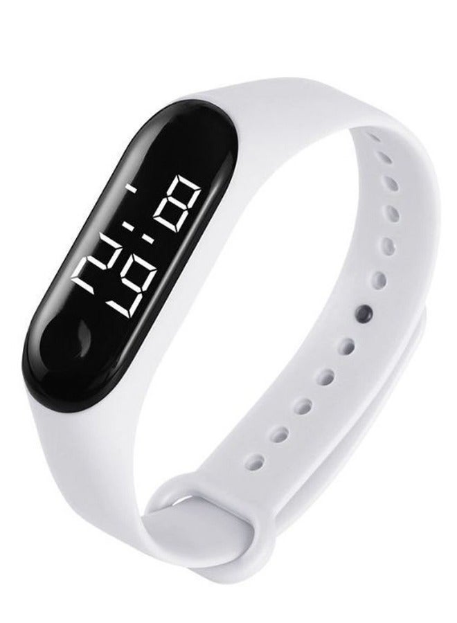 Smart Watch  Waterproof watch, Sports Watch with LED White Light Display Silicone Strap - Image 1