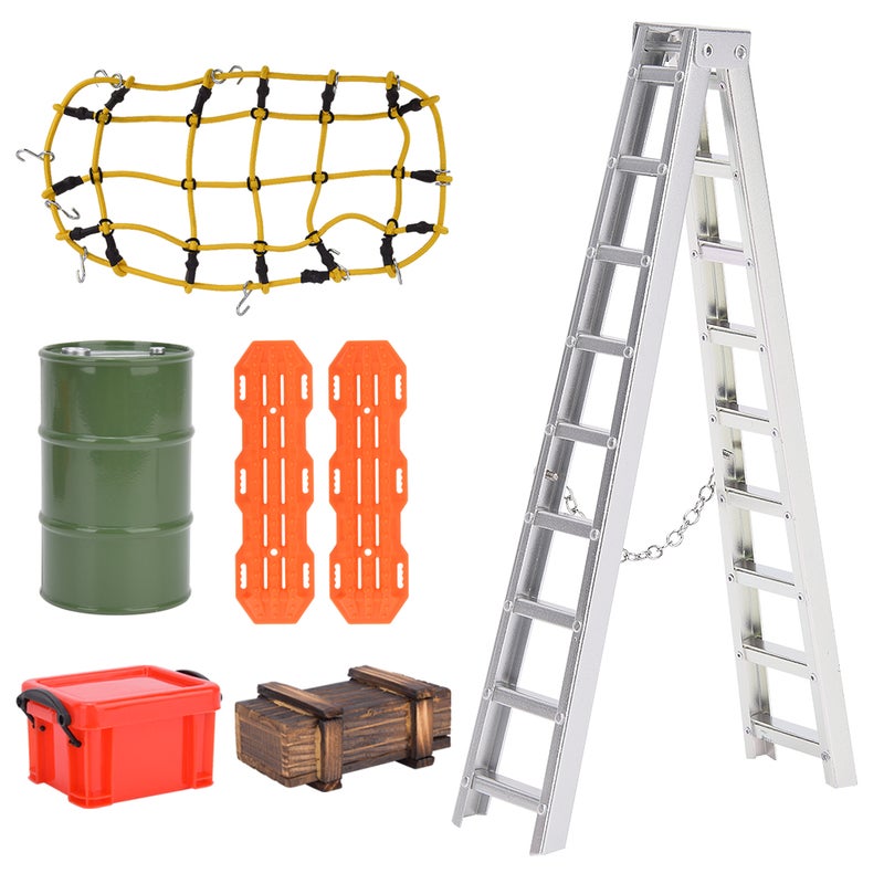 1/10 Elastic Luggage Net Storage Box Ladder RC Car Accessory Set Fit for Traxxas - Image 4