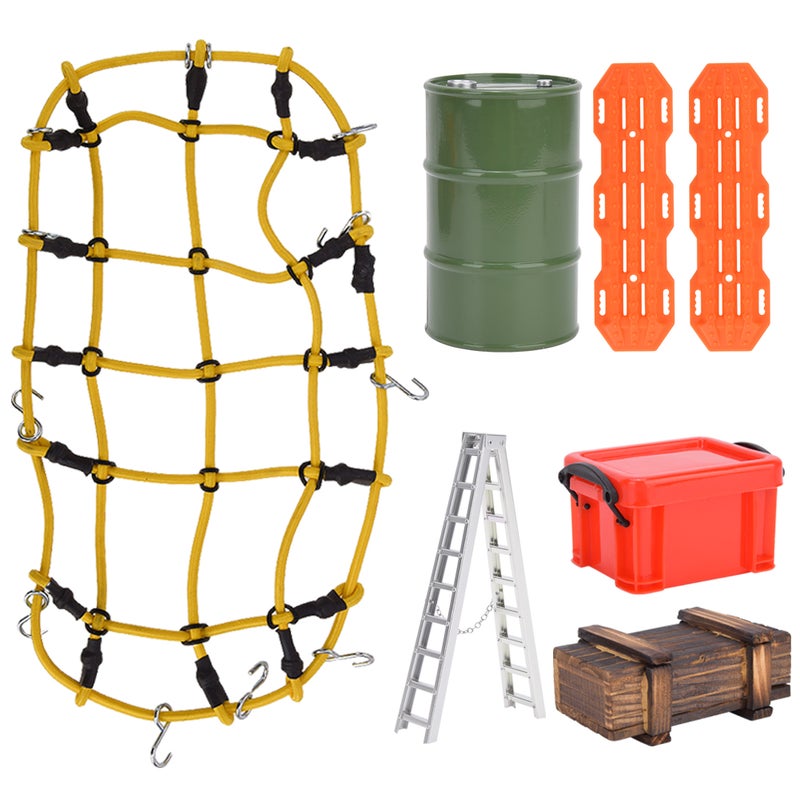 1/10 Elastic Luggage Net Storage Box Ladder RC Car Accessory Set Fit for Traxxas - Image 2