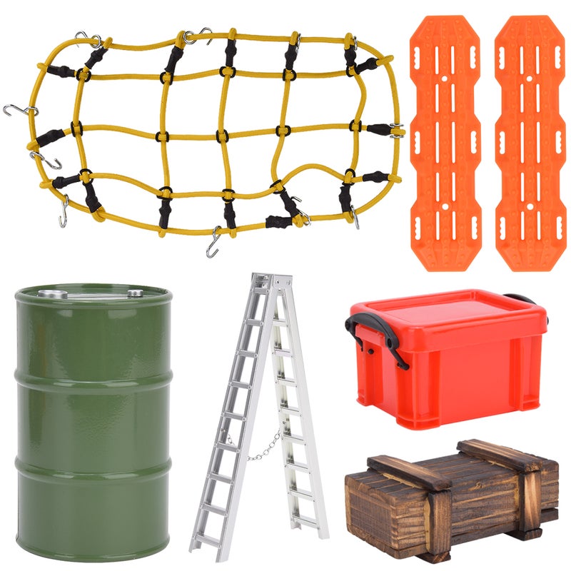 1/10 Elastic Luggage Net Storage Box Ladder RC Car Accessory Set Fit for Traxxas - Image 1