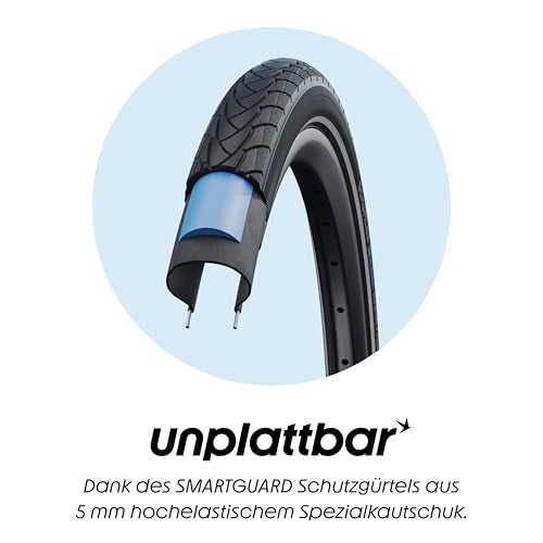 Schwalbe Marathon Plus HS 440 Road Bike Tire (700x28, Allround Wire Beaded, Reflex) - Image 5