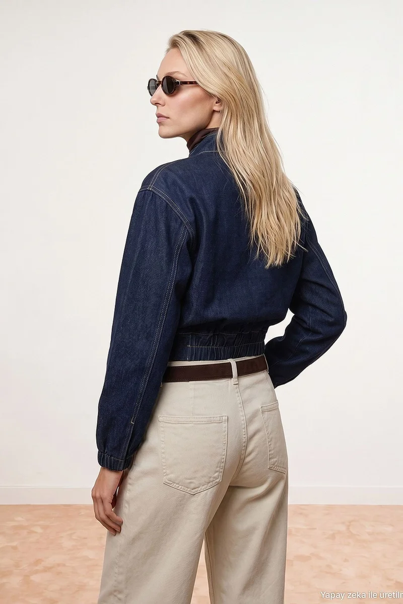 Dilvin Dark Blue Denim DILVIN Women’s Down Puffer Coat for Women | Best Price UAE