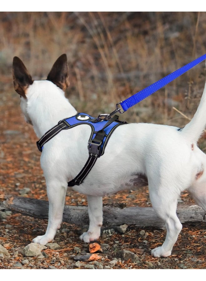 جويتيل مقود الكلاب Joytale العاكس مزدوج الجوانب، بطول 6 أقدام/5 أقدام/4 أقدام، مقود الكلاب المصنوع من النايلون بمقبض مبطن للكلاب المتوسطة والكبيرة أثناء المشي، أزرق داكن، بطول 6 أقدام - Image 3