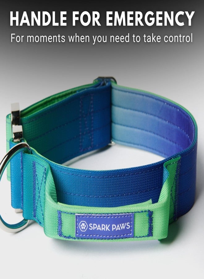 Spark Paws Tactical Dog Collar - Heavy Duty, Premium Quality, Thick and Durable for Large and Medium Dogs - Lime Wave - L - Image 4