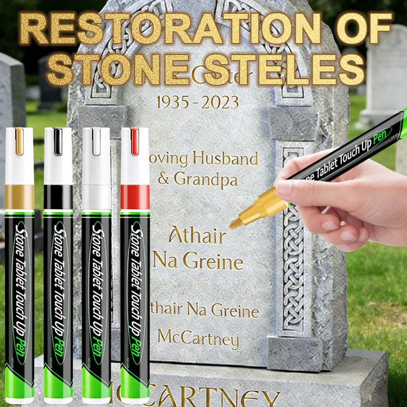 Pet Tombstone Touch-Up Pen, Extra Large Capacity, Metal Pen for Inscription Repair, High Temperature Resistance, Waterproof - Image 3