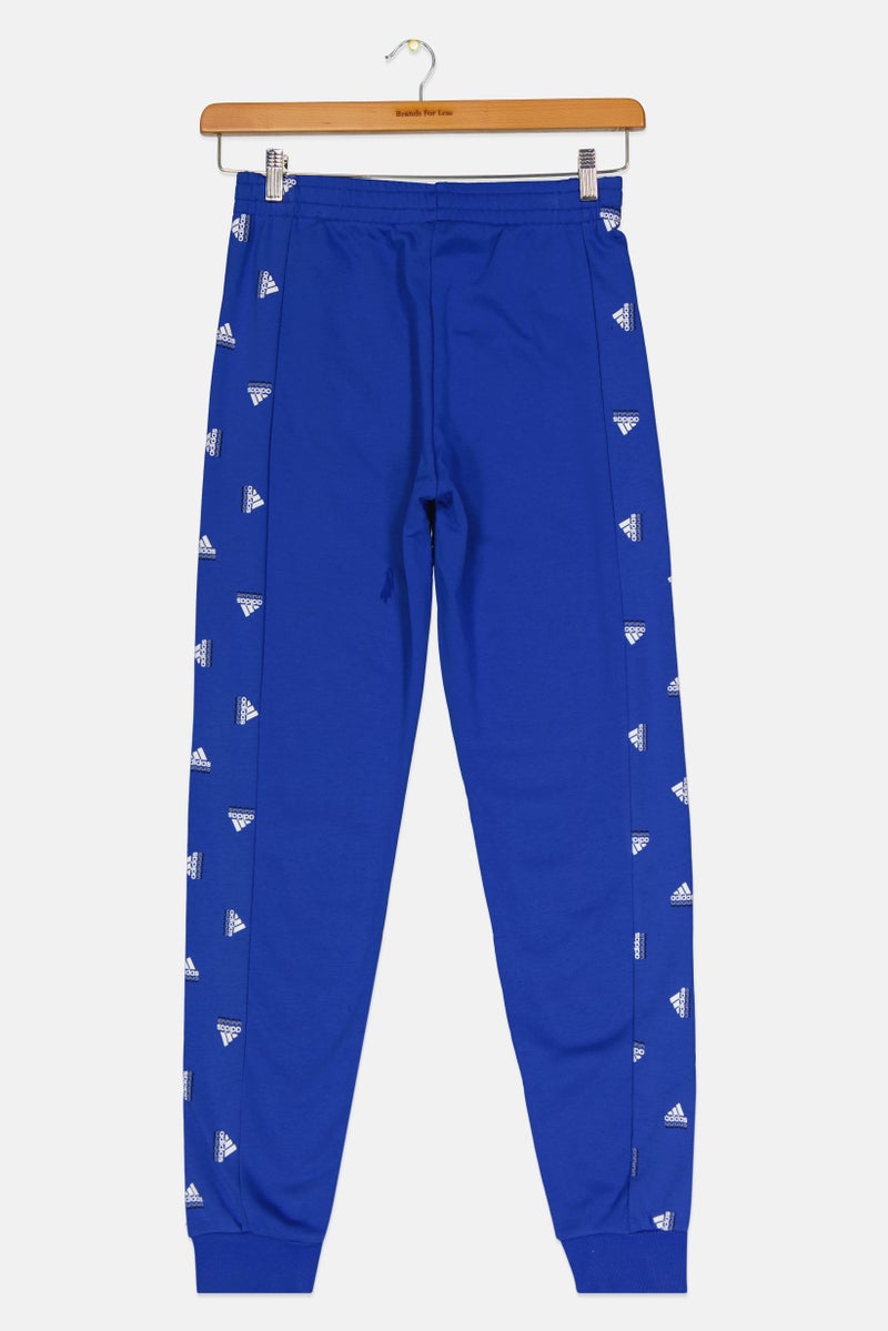 Adidas Kids Girl Brand Logo Outdoor Jogger Pants, Royal Blue  - Image 2