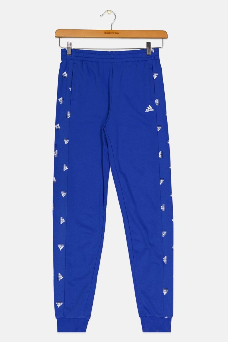 Adidas Kids Girl Brand Logo Outdoor Jogger Pants, Royal Blue  - Image 1
