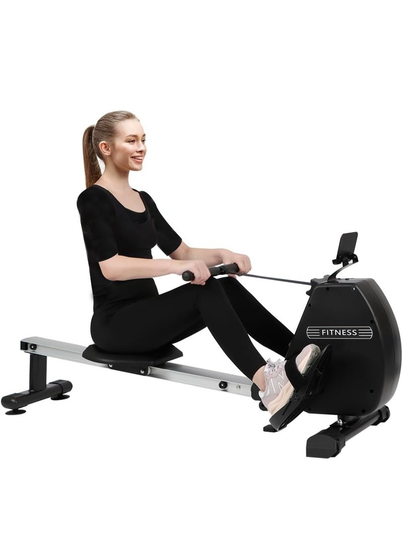 الكوتش جهاز السحب و التجديف  المغناطيسية القابلة للطي  مقاومة قابلة للتعديل مع شاشة مناسبة للتمارين الرياضية - Image 1