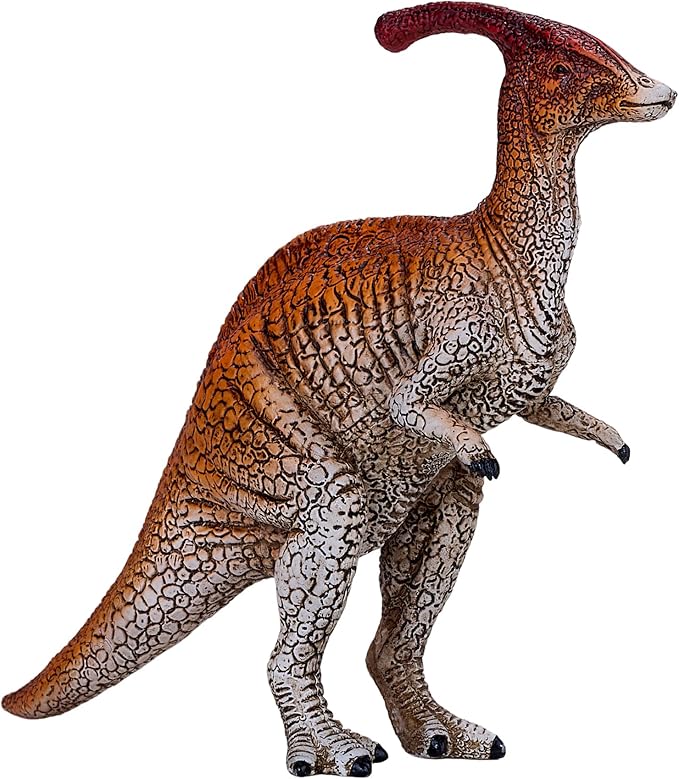 Mojo Parasaurolophus Red Dinosaur Figurine