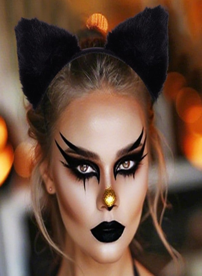 GORTIN Cat Ears Headband Black Halloween Costume Headpiece Hair Accessories for Women (Black, Free size) - Image 5