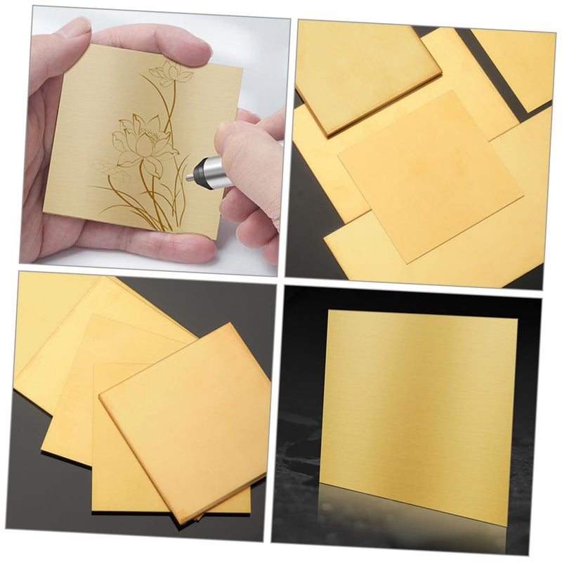 2Pcs Square Brass Metal Sheets For DIY Jewelry Making And Sculpting Purple Copper Plates - Image 4
