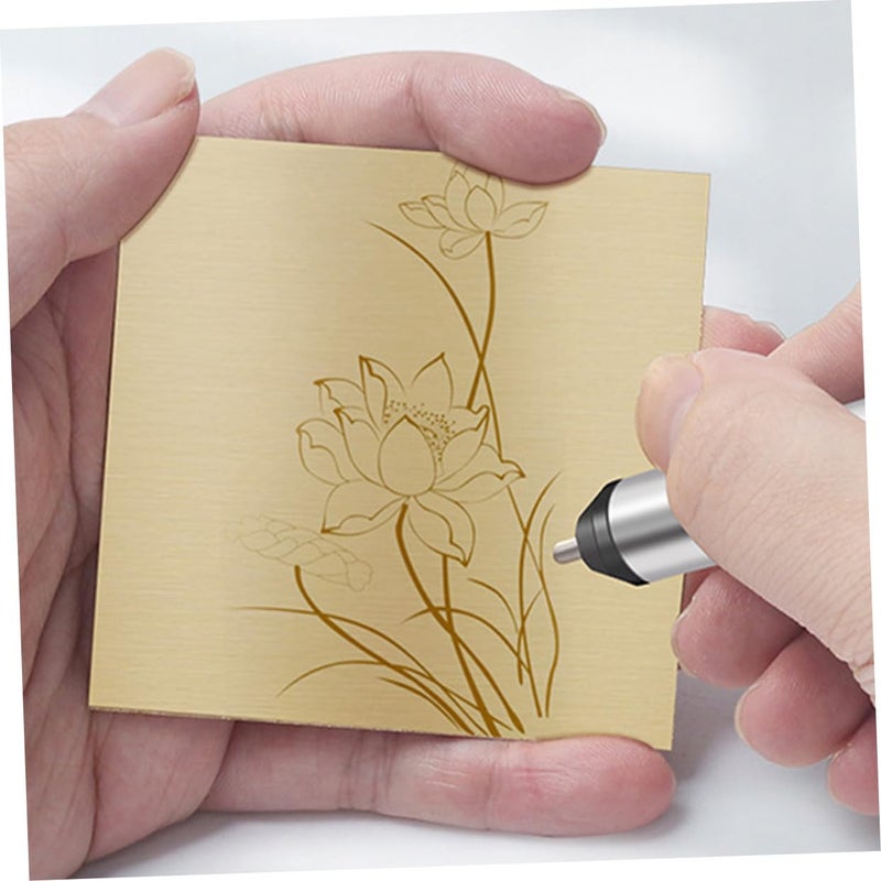 2Pcs Square Brass Metal Sheets For DIY Jewelry Making And Sculpting Purple Copper Plates - Image 5