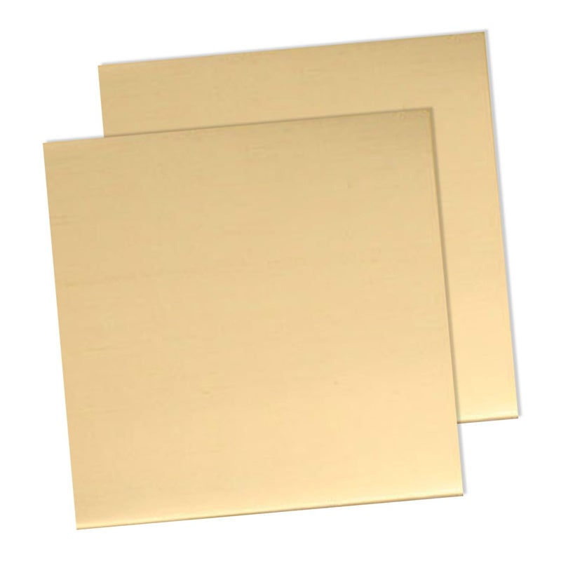 2Pcs Square Brass Metal Sheets For DIY Jewelry Making And Sculpting Purple Copper Plates - Image 1