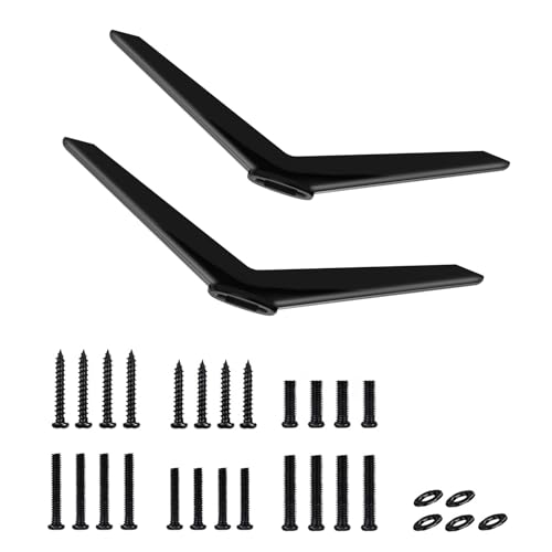 Chunxiao Upgraded TV Legs for TCL Roku TVs 32" 40" 43" 49" 50" 55" Hole - TV Base Stand for TCL Roku TV Stand Legs Replacement TV Feet with Screw Kits Easy to Install - Image 1