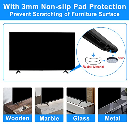 Chunxiao Upgraded TV Legs for TCL Roku TVs 32" 40" 43" 49" 50" 55" Hole - TV Base Stand for TCL Roku TV Stand Legs Replacement TV Feet with Screw Kits Easy to Install - Image 5