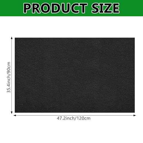 CebraBounze Large Bird Cage Mat, 35x47 Inch Under Pet Cage Mat for Bird Cages, Dog Crate Mat Liner, Reptile Aquariums, Waterproof Felt Liner with Non-Slip Backing for Kennel Training, Floor Protector - Image 2