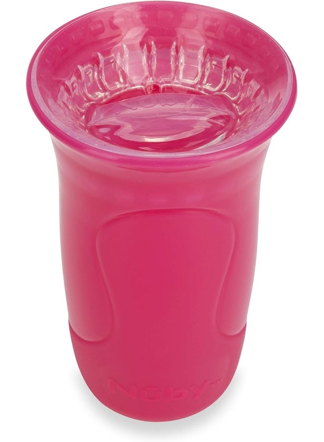 Nuby كوب نوبى 3 قطع بدون انسكاب حافة ذكية 360 مع حافة سيليكون سهلة التنظيف بتقنية اللمس - Image 4