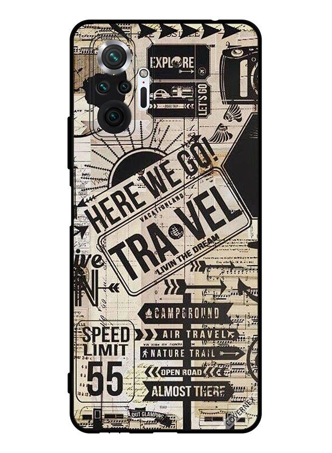 Covernex غطاء حماية لهاتف شاومي ريدمي نوت 10 برو هنا نذهب للسفر - Image 1