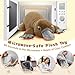 MorisMos Platypus Microwavable Stuffed Animal 155 Lbs Weighted Platypus Plush for Adults Kids Cuddle Companion Heating Pad Unscented 20 Inch - Image 4