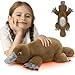 MorisMos Platypus Microwavable Stuffed Animal 155 Lbs Weighted Platypus Plush for Adults Kids Cuddle Companion Heating Pad Unscented 20 Inch - Image 2