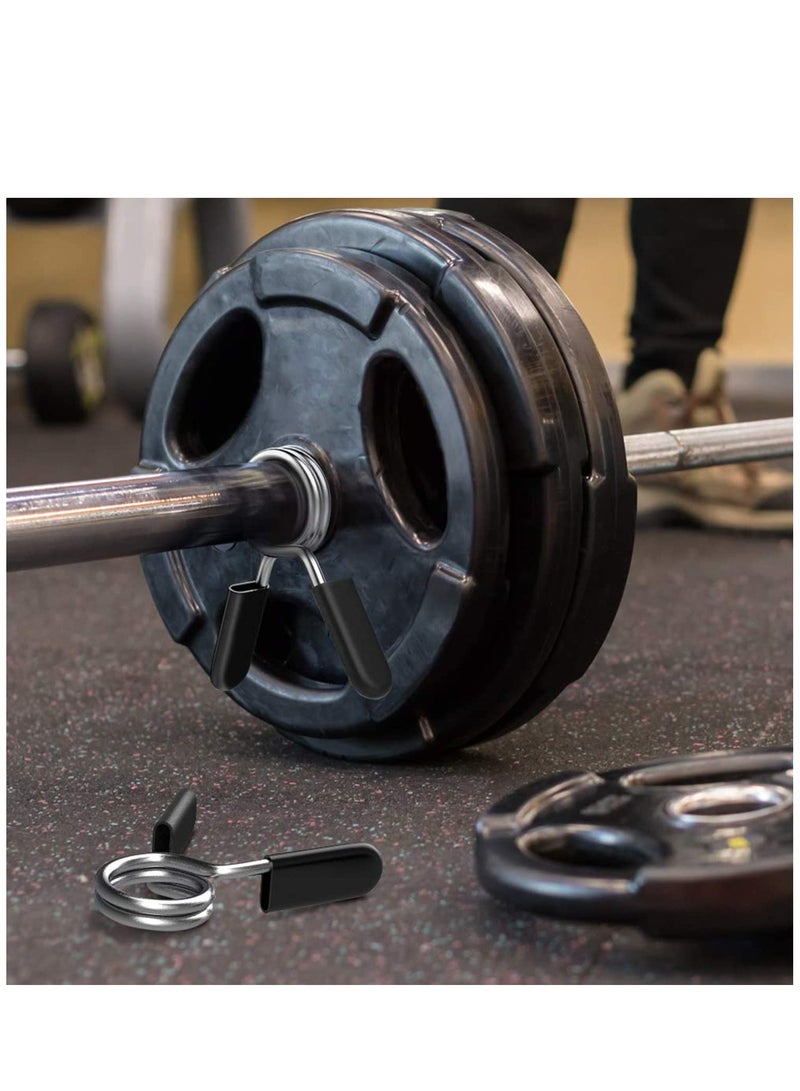 Excefore Spring Clip Collars 2 inch Barbell Exercise Collar Clamps for Strength Training Gym Fitness Training Weight Lifting Equipment for Smooth Dumbbell Handle or Standard Weightlifting Barbell - Image 5