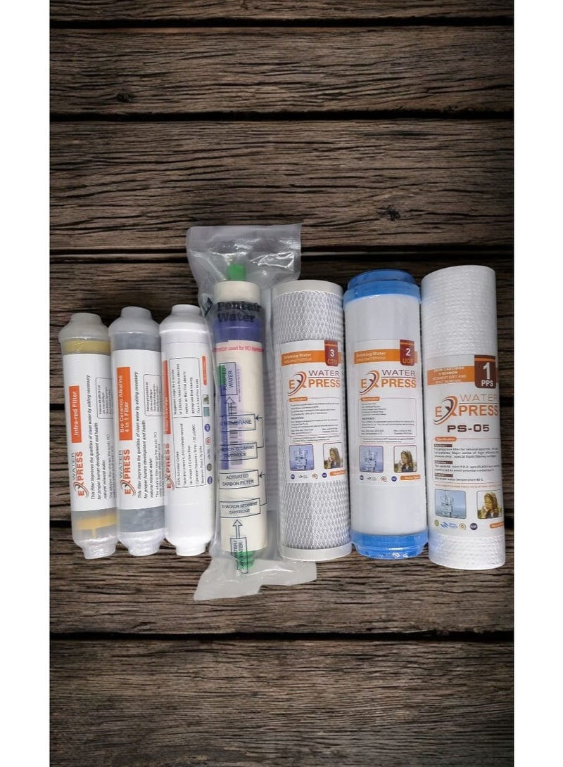 7 original Taiwanese Water Express candles for the 7-stage filter