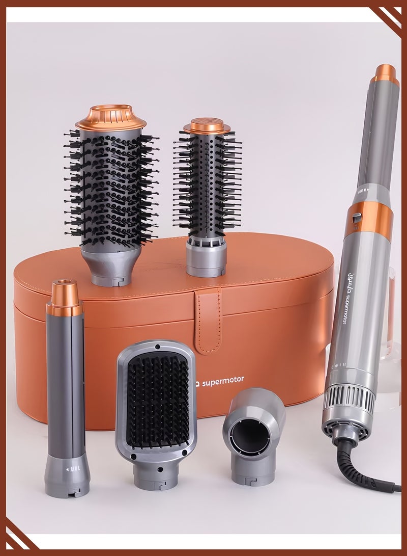 ENZO EN-4133 6-in-1 Electric Hair Styling Tool – Hair Straightener, Curler, Hot Air Brush & One-Step Dryer with Ionic Technology for Salon-Quality Styling at Home - Image 4
