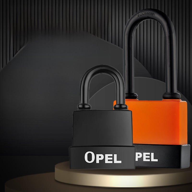 Heavy-Duty Opel Brass Padlock Waterproof Outdoor Blister packaging, 6/box, 36/box 