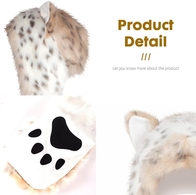 Power King Plush Novelty Animal Hat, 3-in-1 Faux Fur Hood Winter Warmer Cap and Stylish Full Animal Hat - Image 3