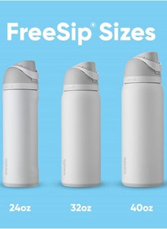 Owala Owala FreeSip Insulated Stainless Steel Water Bottle with Straw for Sports and Travel, BPA-Free, 32oz, Light pink  - Image 5
