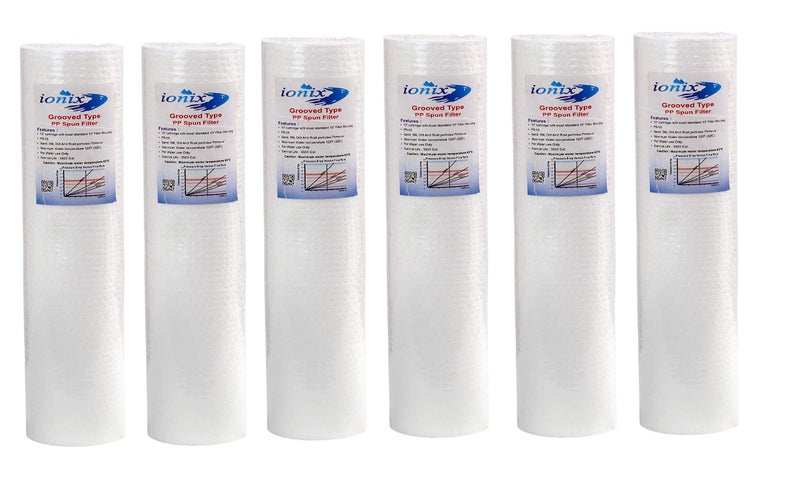 IONIX Grooved Type Spun Filter, Higher Shelf Life, Ultra Filteration Technology, Compatible with All Standard Size 10 inch pre Filters - Image 5
