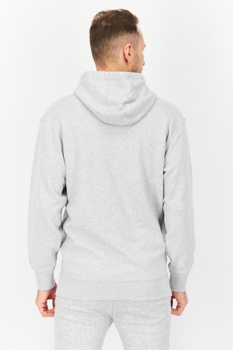 PUMA Men Sportswear Fit Graphic Print Training Hoodies, Grey - Image 3