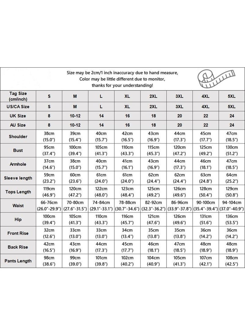 general 2 Piece Abayaa Set Women'S Daily Commuting Button Fastening Long Sleeve Shirt Top And Elastic Waist Wide Leg Pants - Image 2