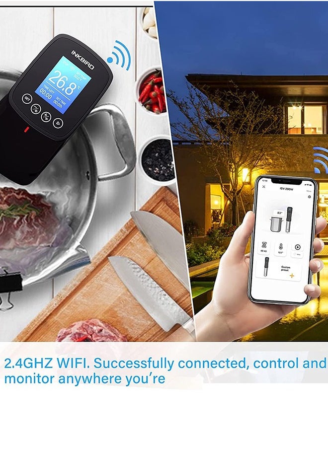 INKBIRD WiFi Sous-Vide Cooker & Vacuum Sealer Set Full Starter Kits Include Automatic PowerVac Air Sealing Machine for Food Preservation and Sous vide Machine with Recipes Precise Temperature & Timer - pzsku/Z3C42292E87516F1E4CA1Z/45/_/1709798976/d9060c62-edda-488d-a1ea-e2b99e540116