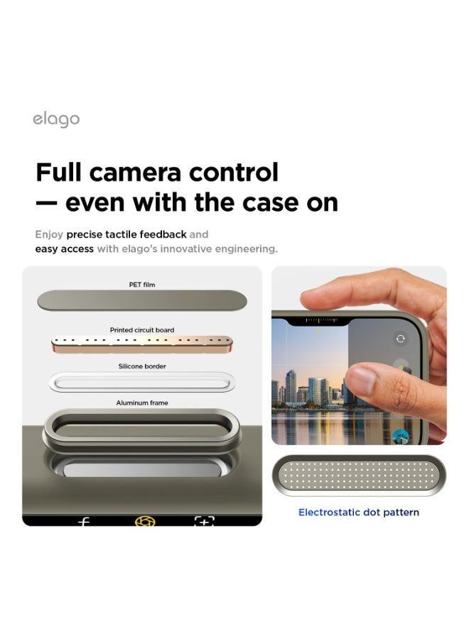Elago Magnetic Liquid Silicone for iPhone 17 Pro case cover [Camera Control Button Cover] compatible with MagSafe Shockproof - Medium Gray - Image 3