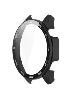 Generic Watch GT4 Case Full Coverage Protective Watch Case Cover Tempered Glass Screen Protector Compatible with Watch GT4 46mm Black  - Image 5