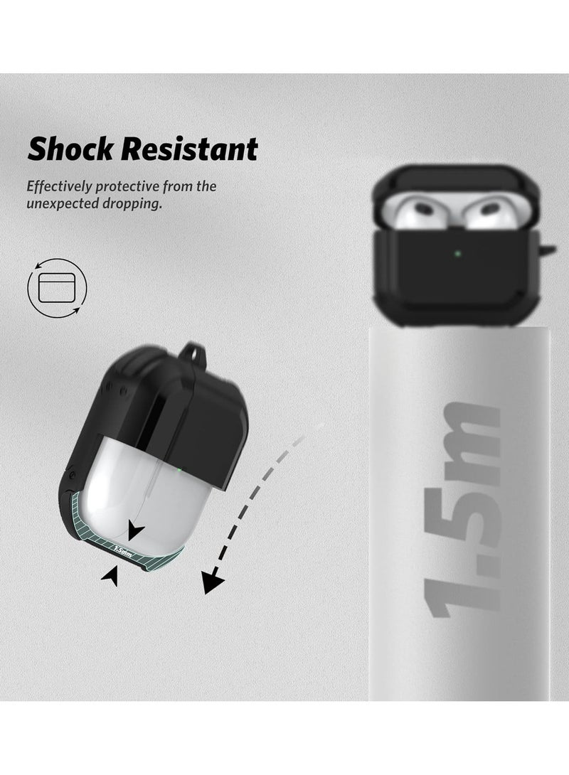 ELTRAZONE Case Cover Compatible with AirPods 3rd (2021) Cool Shockproof Armor Vintage PC Headphone Case - Image 5