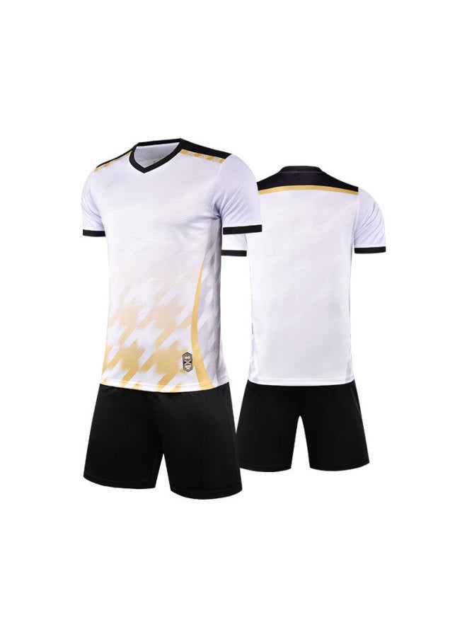 Short-sleeved Football Uniform Suit For Primary School Students And Children's Football Training Uniforms, High-quality Breathable Team Uniforms, Customized