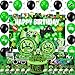 Mpanwen Green Gamer Birthday Party Decoration  217Pcs Video Game Gaming Party Supplies For Boys Birthday Party  Backdrop Table Cover Plates Cups Napkins Utensils Hanging Swirls Cupcake Topper Cake - Image 4