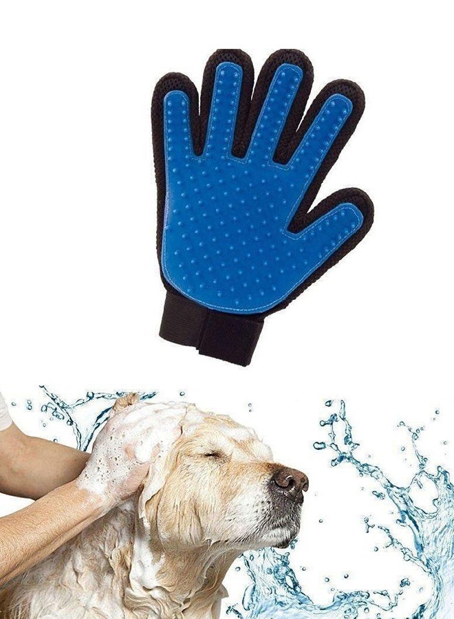 Loquat Massage And Bath Glove Blue/Black - Image 2