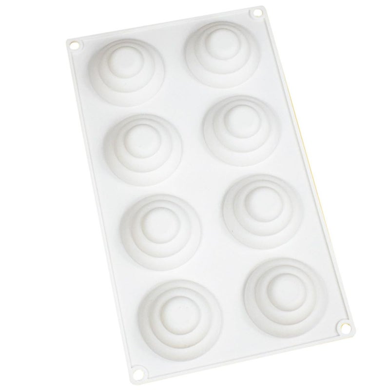 8 Cavity Silicone Muffin Pan Nonstick Multi Tier Cupcake Baking Mold For Home Dessert - Image 2