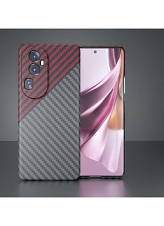 Compatible with OPPO Reno 10 Pro Plus 5G Case Carbon Fiber Pattern PC Hard Case for Reno 10 Pro + PC Hard Case