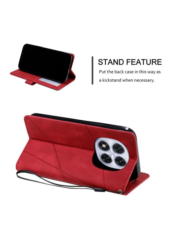 S-TOP Case For Redmi Note 14 Pro 5G Skin Feel Splicing Leather Phone Case - Image 5