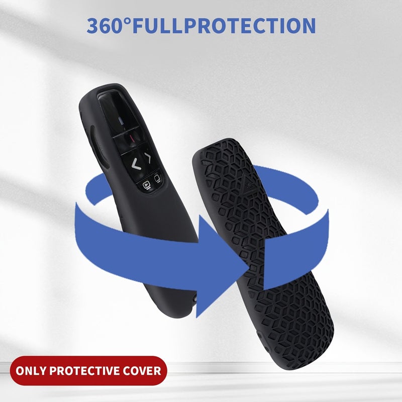 Black Protective Cover with Lanyard Suitable for Logitech R400 Presenter - Image 3