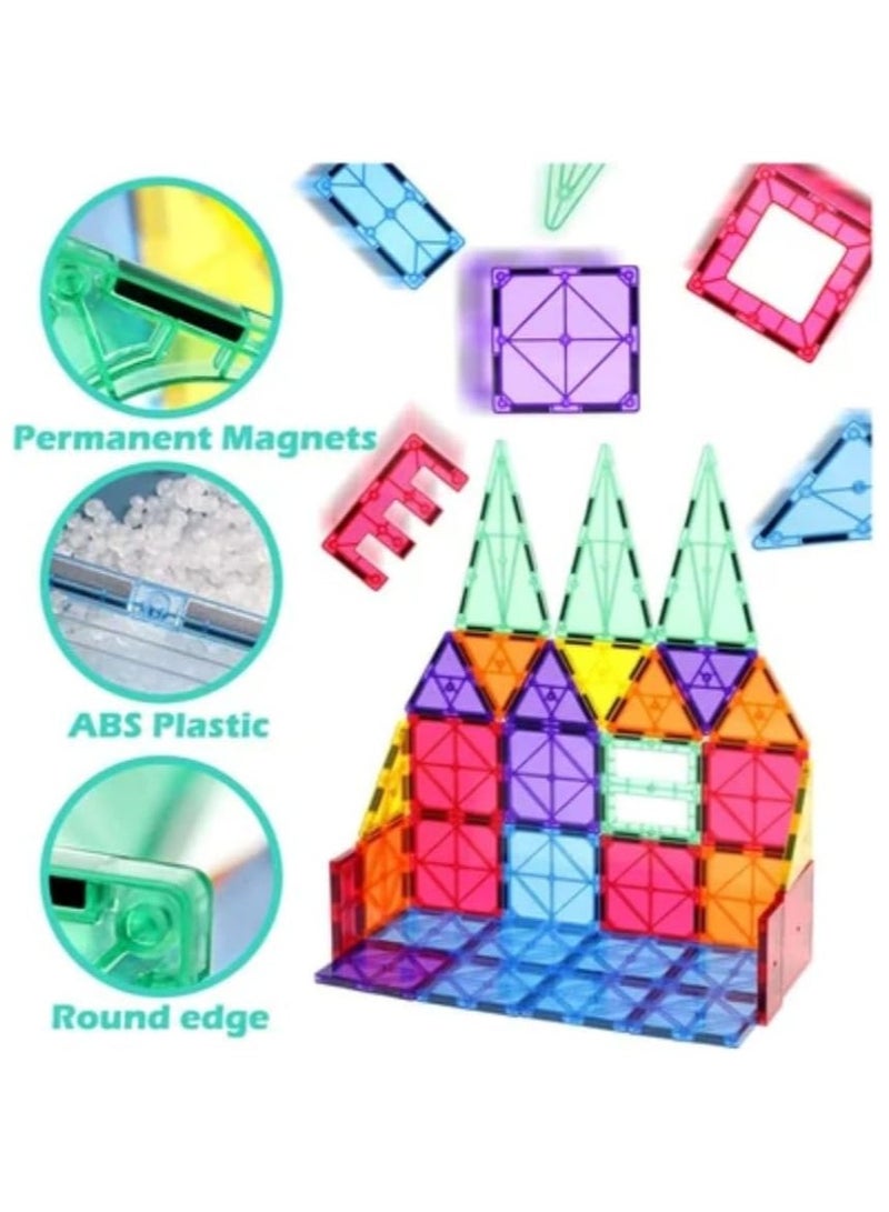 Loquat 100pcs Magnetic Building Blocks Kids Magnetic Building Blocks Set 3D Building Educational Toys for Kids - Image 2