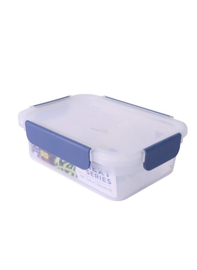 Orchid Super Lock 1300ml Rectangular Storage Container, Next Series, Airtight BPA-Free Plastic Food Storage for Kitchen - Image 1
